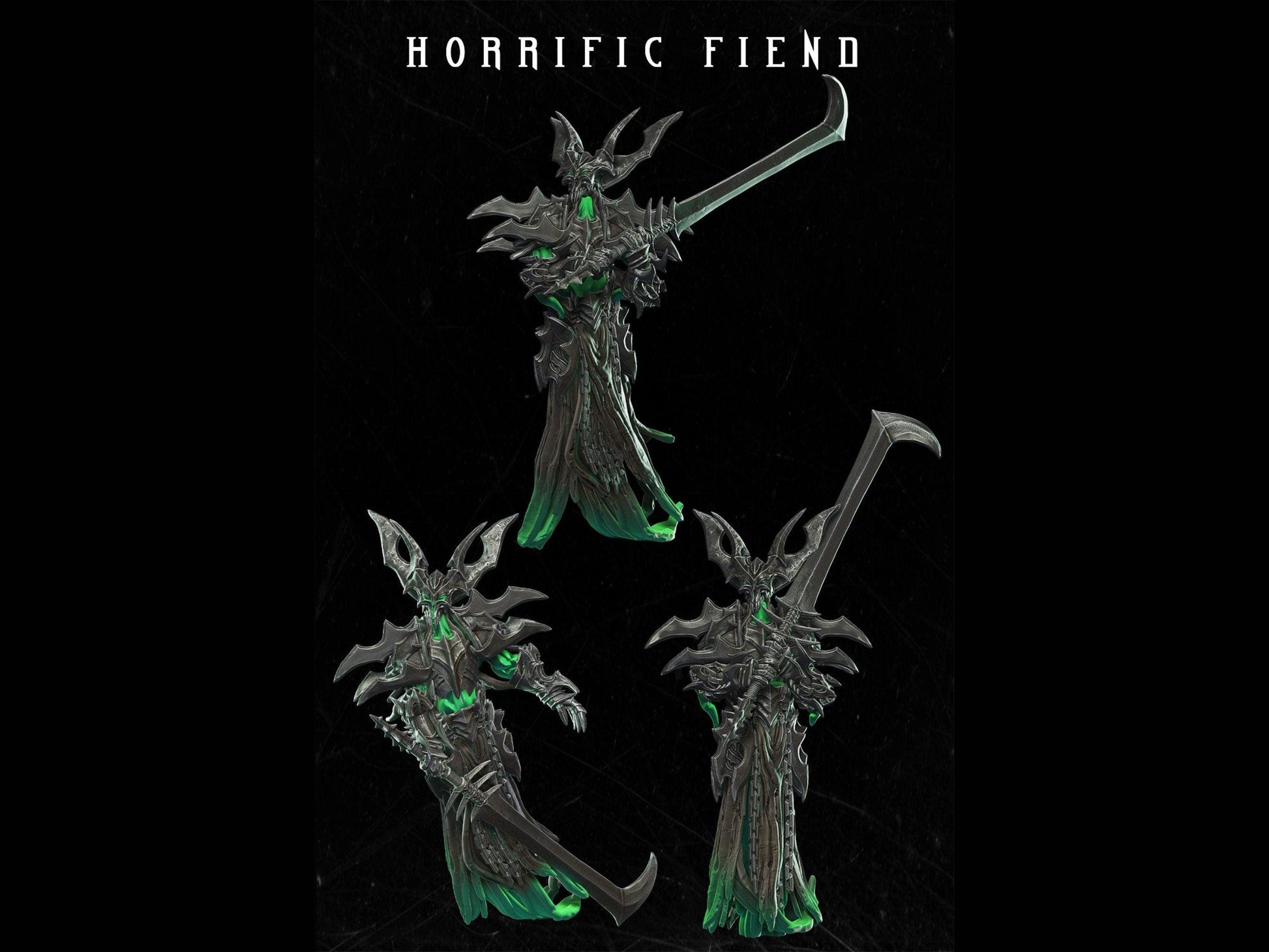 Horrific Fiend Miniature Undead Miniature 28mm scale Tabletop gaming DnD Miniature Dungeons and Dragons, ttrpg dnd 5e dungeon master gift - Plague Miniatures