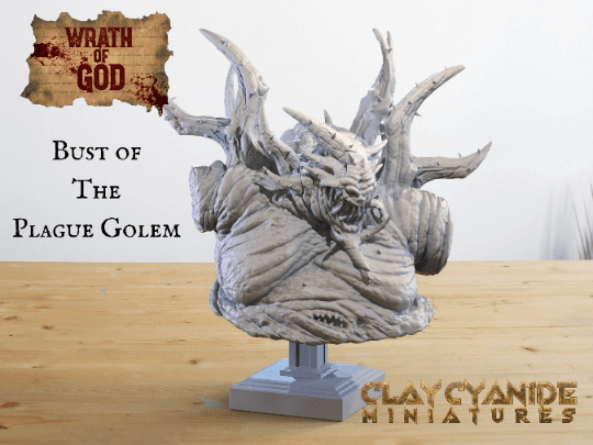 Huge Bust of Pazuzu | Demon Lord Sculpture - Plague Miniatures