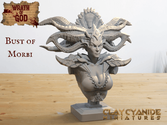Huge Bust of Plague Golem | Clay Cyanide | Bust Miniature | Tabletop Resin Bust Miniature | Dungeons and Dragons unpainted resin art - Plague Miniatures