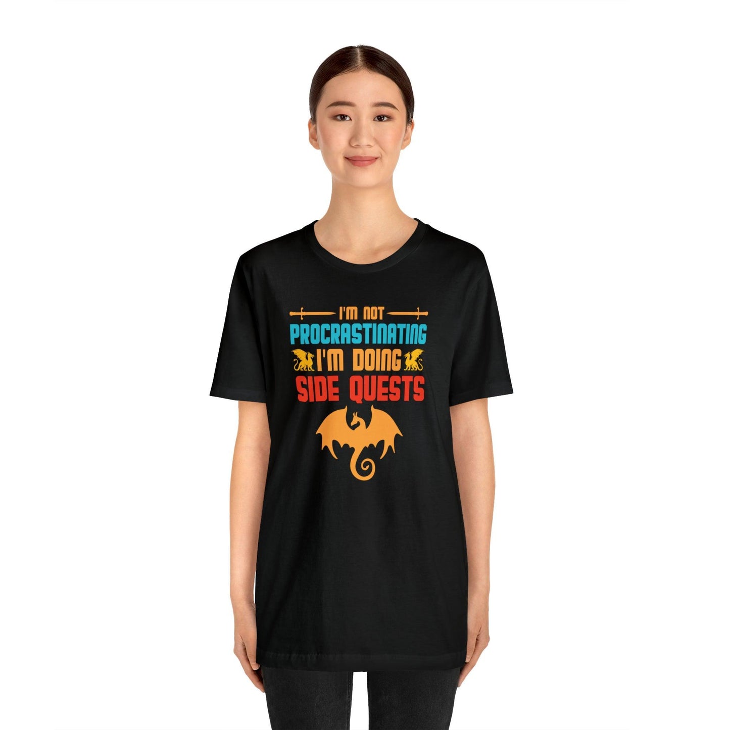 I'm not procrastinating I'm doing side quests retro tee | DM shirt | Dungeon Master gift | dnd shirt | gaming shirt | dungeons and dragons - Plague Miniatures