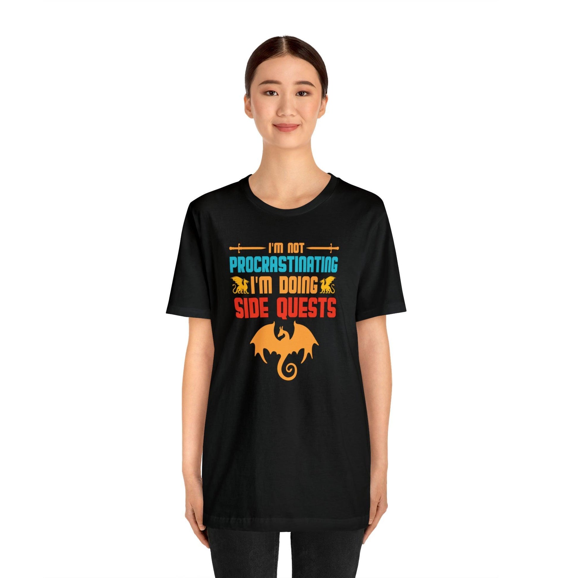 I'm not procrastinating I'm doing side quests retro tee | DM shirt | Dungeon Master gift | dnd shirt | gaming shirt | dungeons and dragons - Plague Miniatures
