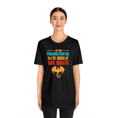 I'm not procrastinating I'm doing side quests retro tee | DM shirt | Dungeon Master gift | dnd shirt | gaming shirt | dungeons and dragons - Plague Miniatures