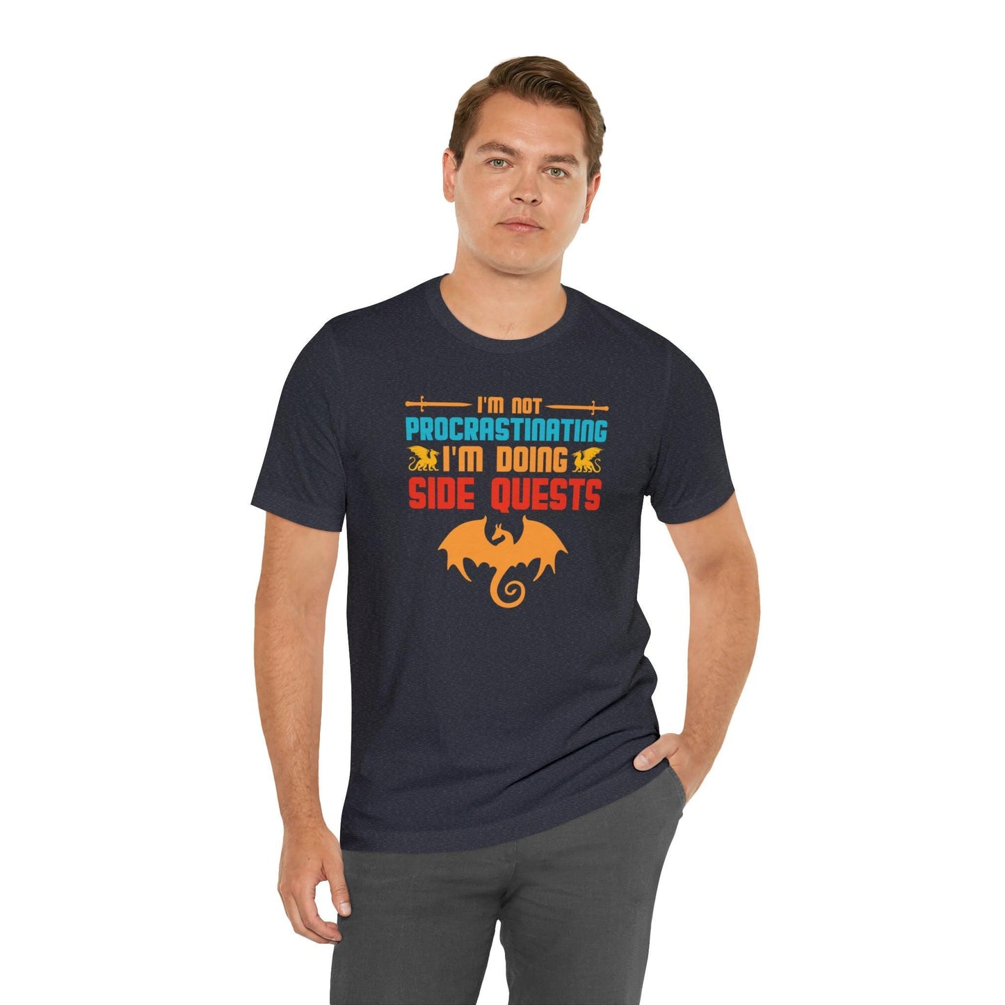 I'm not procrastinating I'm doing side quests retro tee | DM shirt | Dungeon Master gift | dnd shirt | gaming shirt | dungeons and dragons - Plague Miniatures