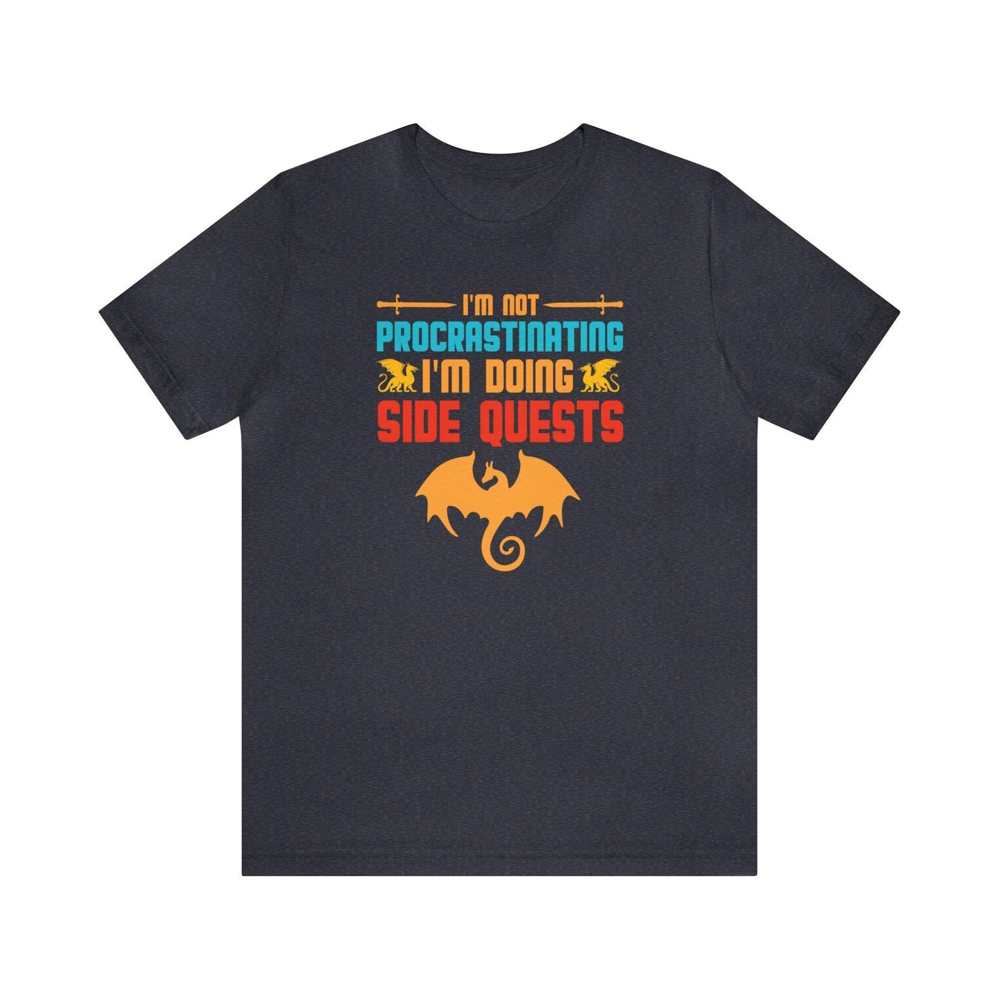 I'm not procrastinating I'm doing side quests retro tee | DM shirt | Dungeon Master gift | dnd shirt | gaming shirt | dungeons and dragons - Plague Miniatures