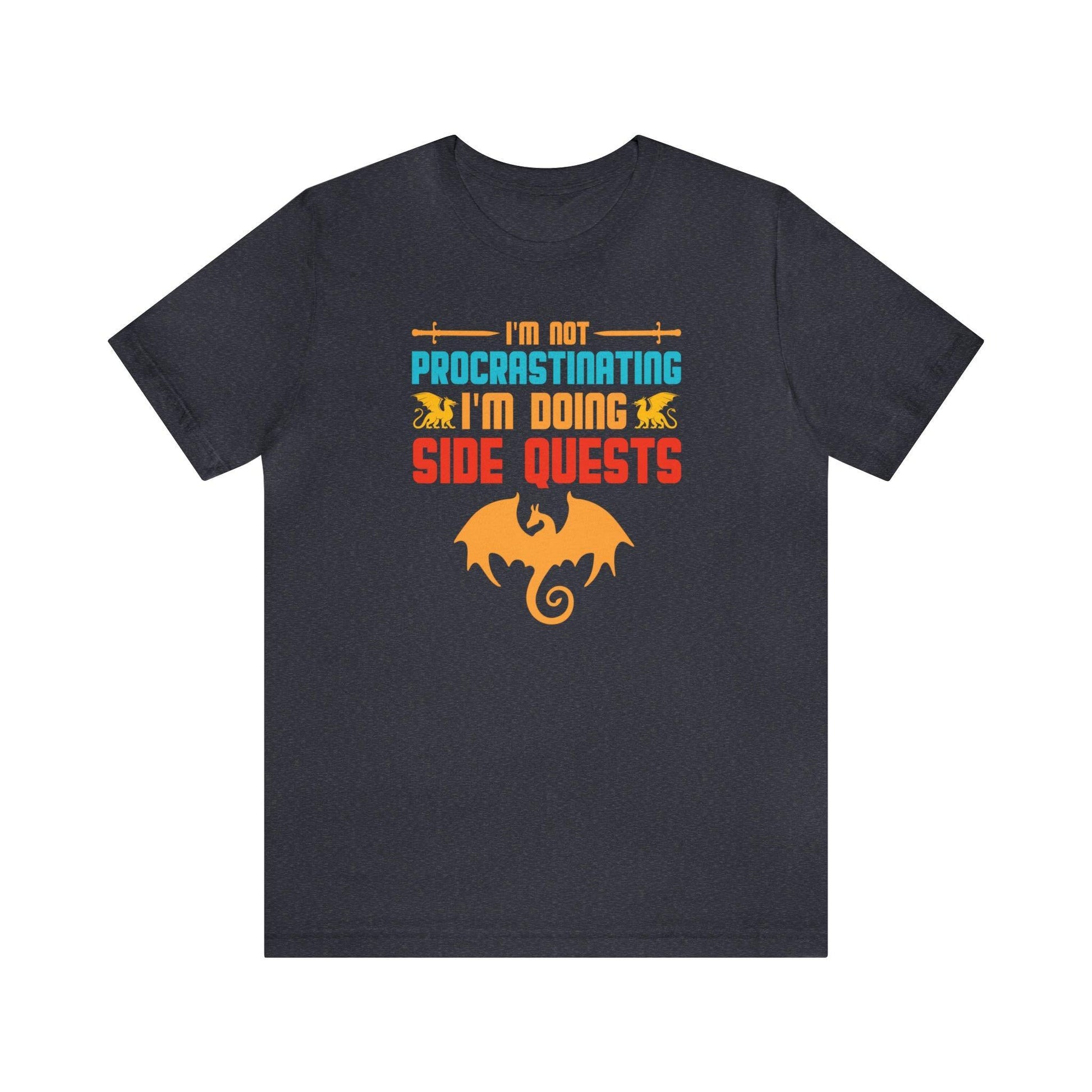 I'm not procrastinating I'm doing side quests retro tee | DM shirt | Dungeon Master gift | dnd shirt | gaming shirt | dungeons and dragons - Plague Miniatures