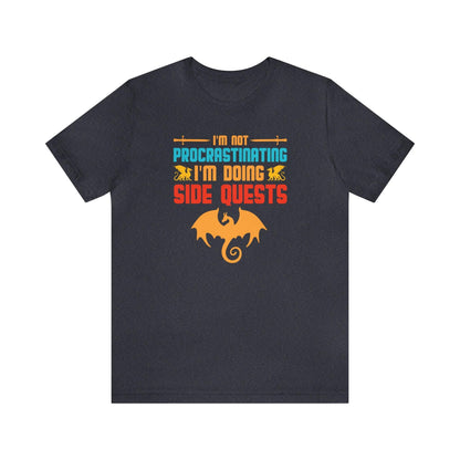 I'm not procrastinating I'm doing side quests retro tee | DM shirt | Dungeon Master gift | dnd shirt | gaming shirt | dungeons and dragons - Plague Miniatures