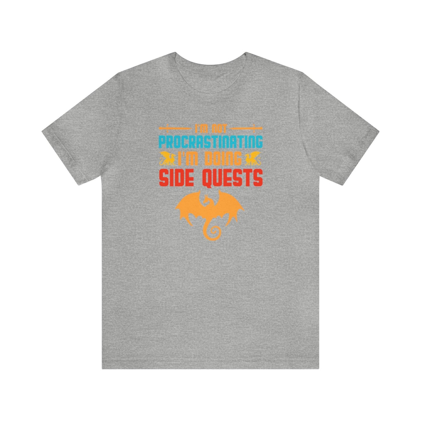 I'm not procrastinating I'm doing side quests retro tee | DM shirt | Dungeon Master gift | dnd shirt | gaming shirt | dungeons and dragons - Plague Miniatures