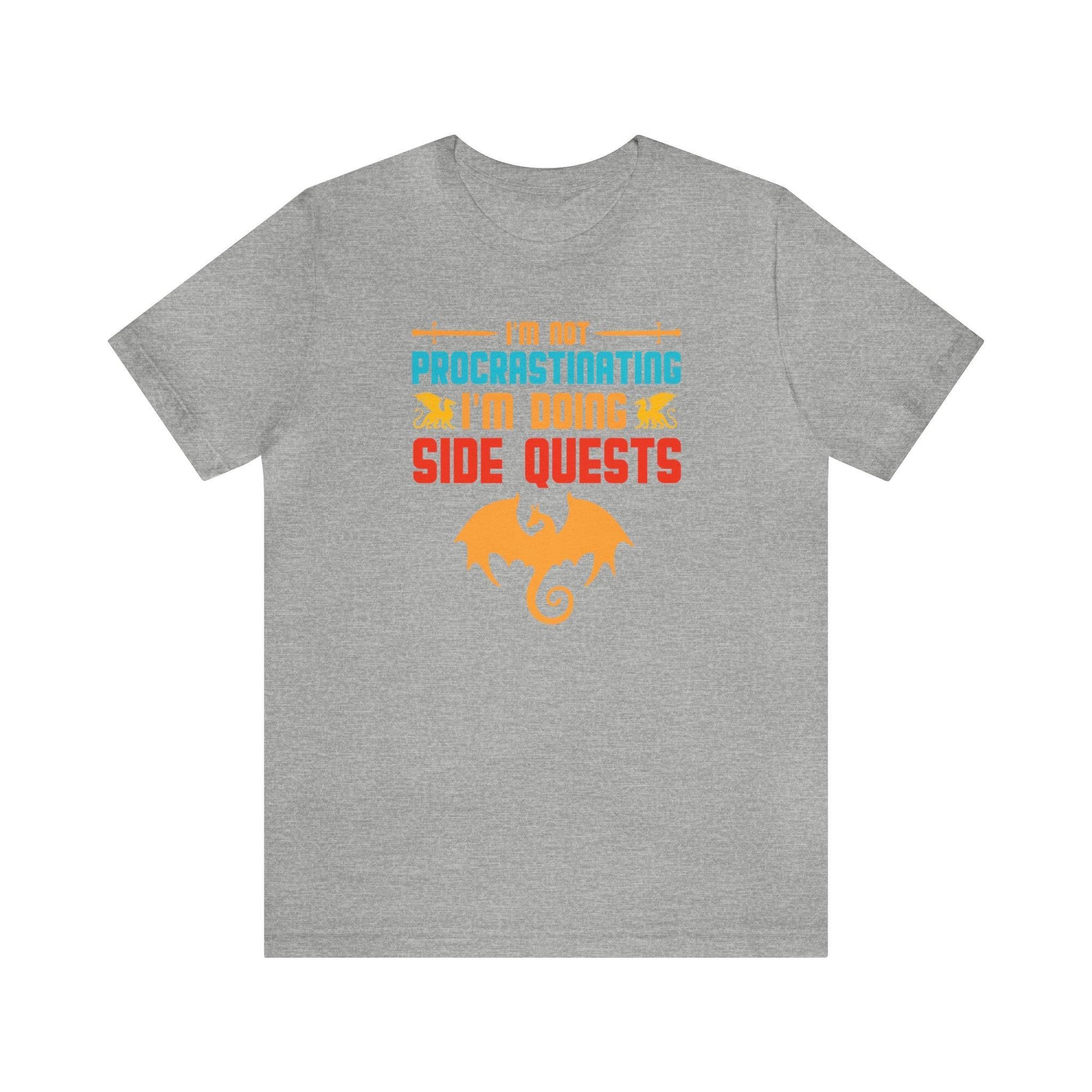 I'm not procrastinating I'm doing side quests retro tee | DM shirt | Dungeon Master gift | dnd shirt | gaming shirt | dungeons and dragons - Plague Miniatures