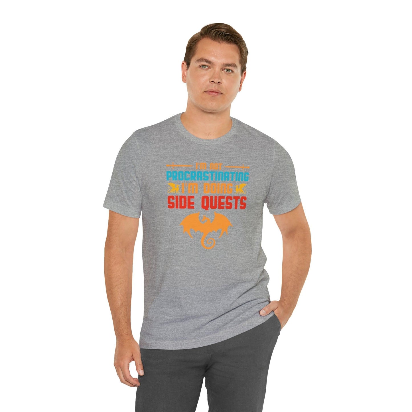 I'm not procrastinating I'm doing side quests retro tee | DM shirt | Dungeon Master gift | dnd shirt | gaming shirt | dungeons and dragons - Plague Miniatures