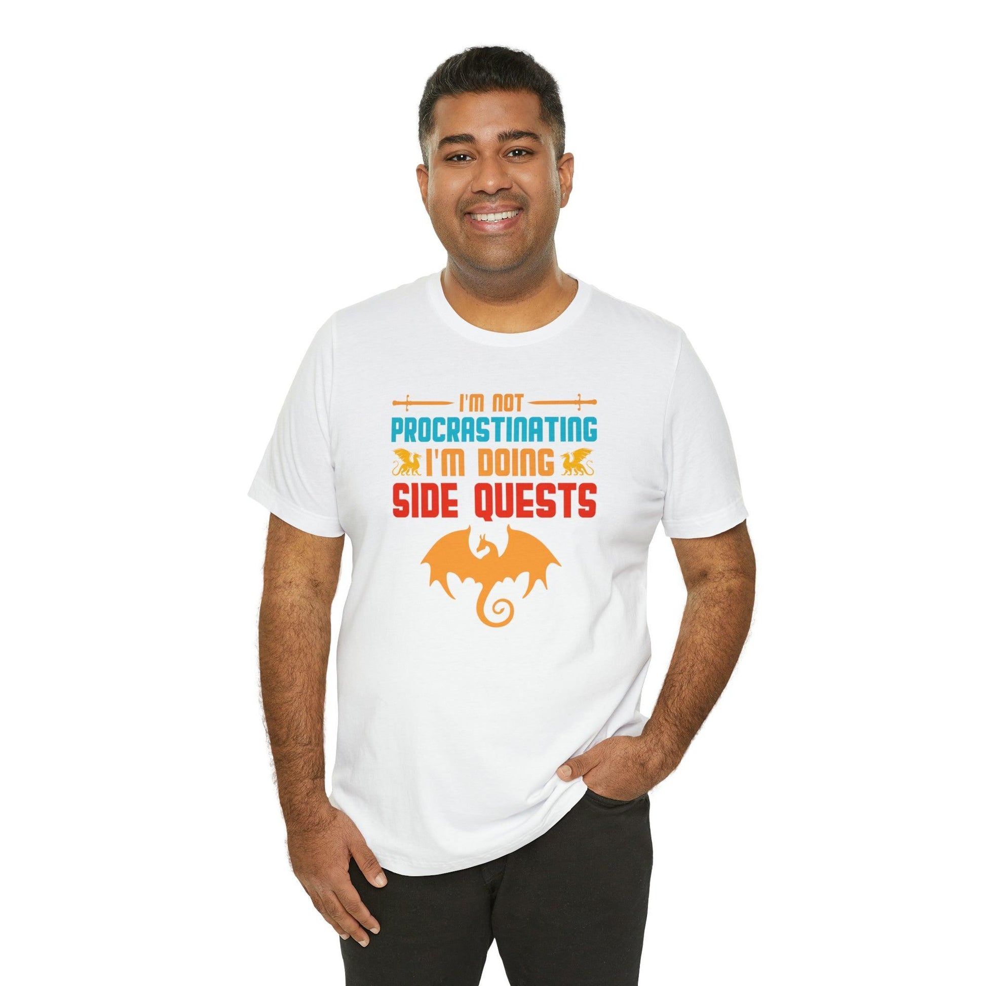 I'm not procrastinating I'm doing side quests retro tee | DM shirt | Dungeon Master gift | dnd shirt | gaming shirt | dungeons and dragons - Plague Miniatures
