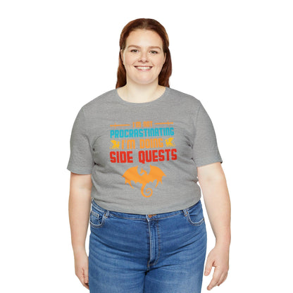 I'm not procrastinating I'm doing side quests retro tee | DM shirt | Dungeon Master gift | dnd shirt | gaming shirt | dungeons and dragons - Plague Miniatures