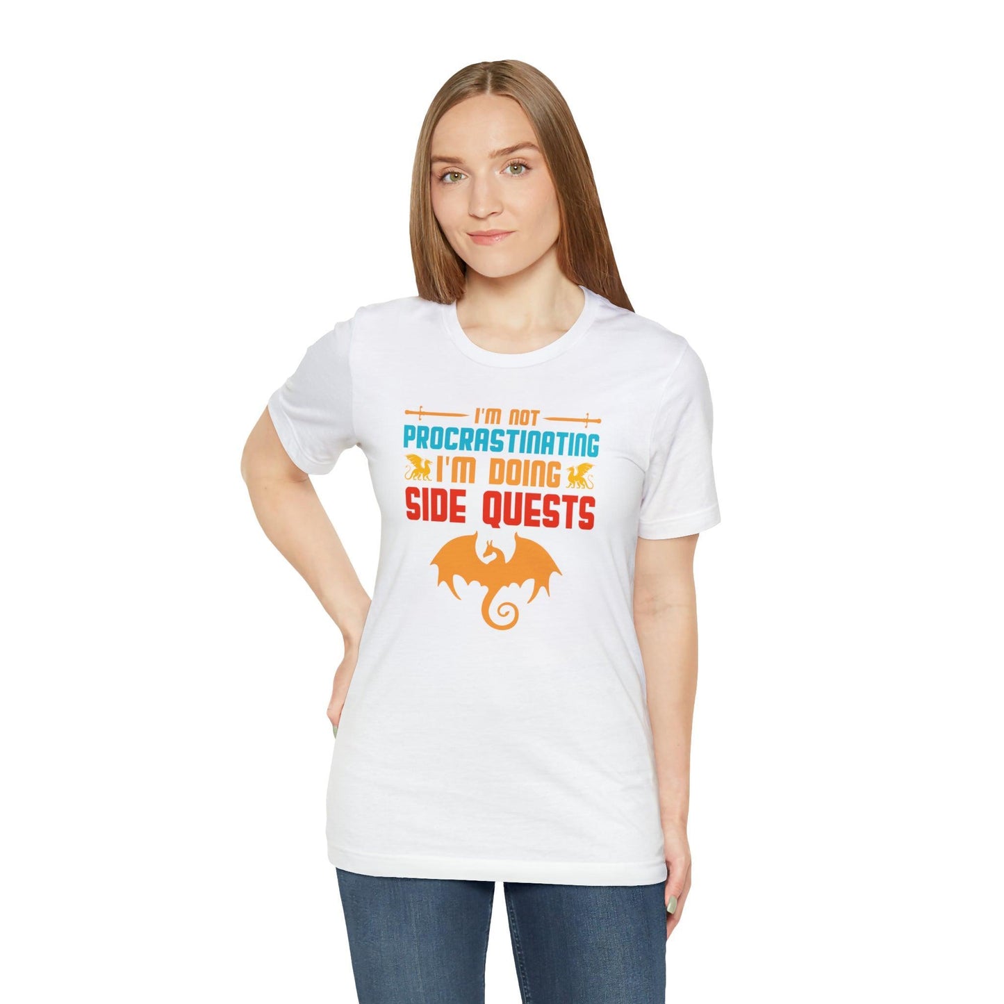 I'm not procrastinating I'm doing side quests retro tee | DM shirt | Dungeon Master gift | dnd shirt | gaming shirt | dungeons and dragons - Plague Miniatures