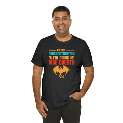 I'm not procrastinating I'm doing side quests retro tee | DM shirt | Dungeon Master gift | dnd shirt | gaming shirt | dungeons and dragons - Plague Miniatures
