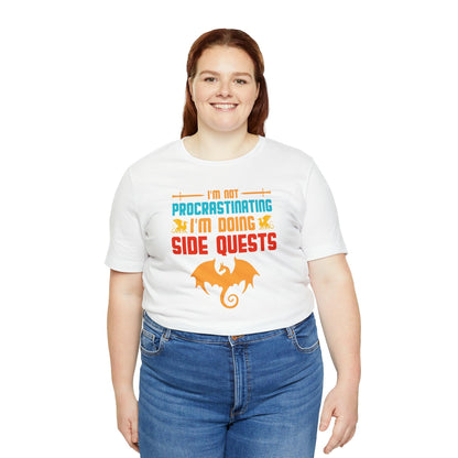 I'm not procrastinating I'm doing side quests retro tee | DM shirt | Dungeon Master gift | dnd shirt | gaming shirt | dungeons and dragons - Plague Miniatures