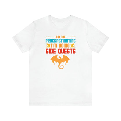 I'm not procrastinating I'm doing side quests retro tee | DM shirt | Dungeon Master gift | dnd shirt | gaming shirt | dungeons and dragons - Plague Miniatures