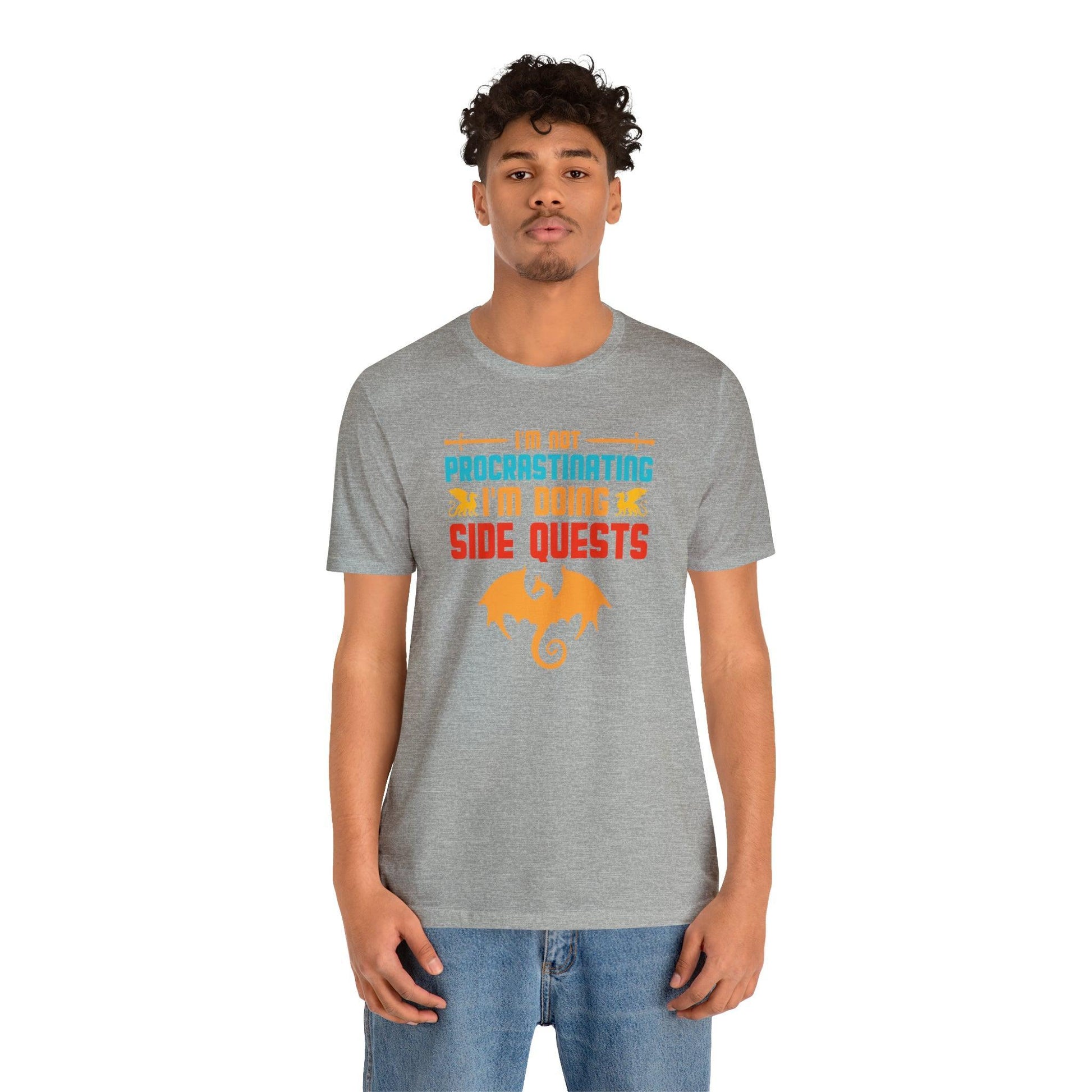 I'm not procrastinating I'm doing side quests retro tee | DM shirt | Dungeon Master gift | dnd shirt | gaming shirt | dungeons and dragons - Plague Miniatures