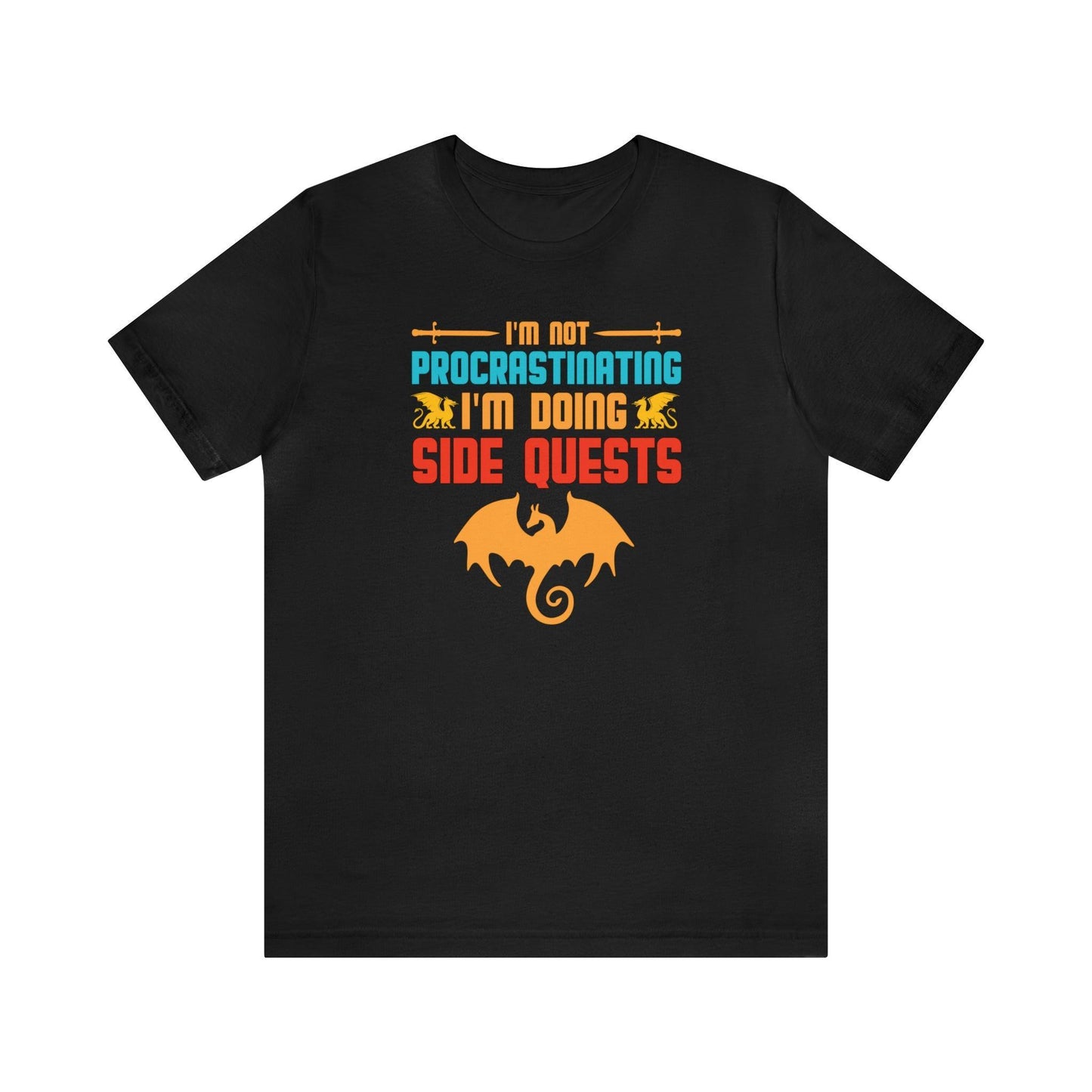 I'm not procrastinating I'm doing side quests retro tee | DM shirt | Dungeon Master gift | dnd shirt | gaming shirt | dungeons and dragons - Plague Miniatures
