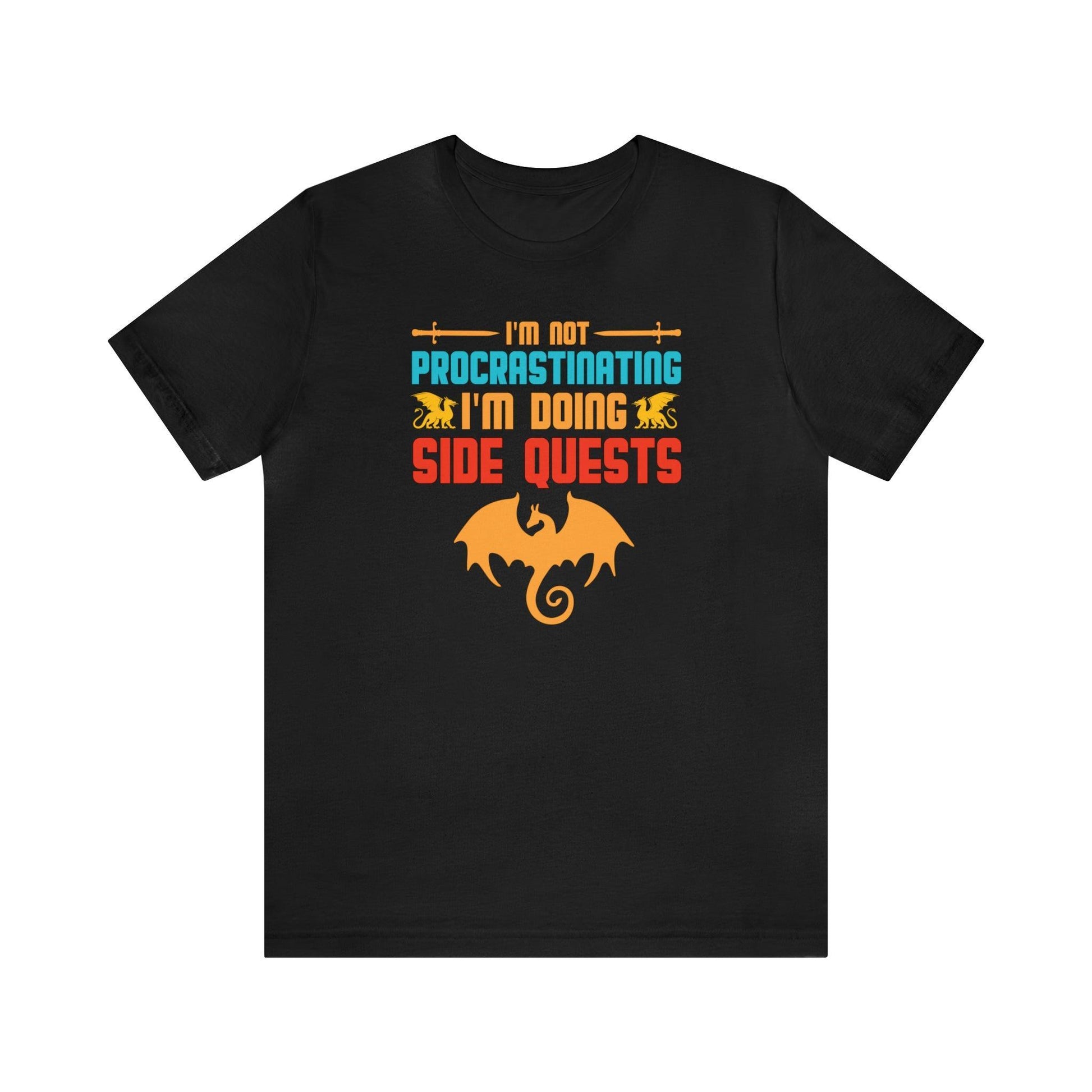 I'm not procrastinating I'm doing side quests retro tee | DM shirt | Dungeon Master gift | dnd shirt | gaming shirt | dungeons and dragons - Plague Miniatures