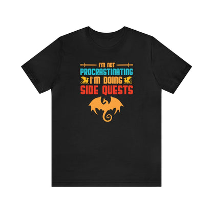 I'm not procrastinating I'm doing side quests retro tee | DM shirt | Dungeon Master gift | dnd shirt | gaming shirt | dungeons and dragons - Plague Miniatures