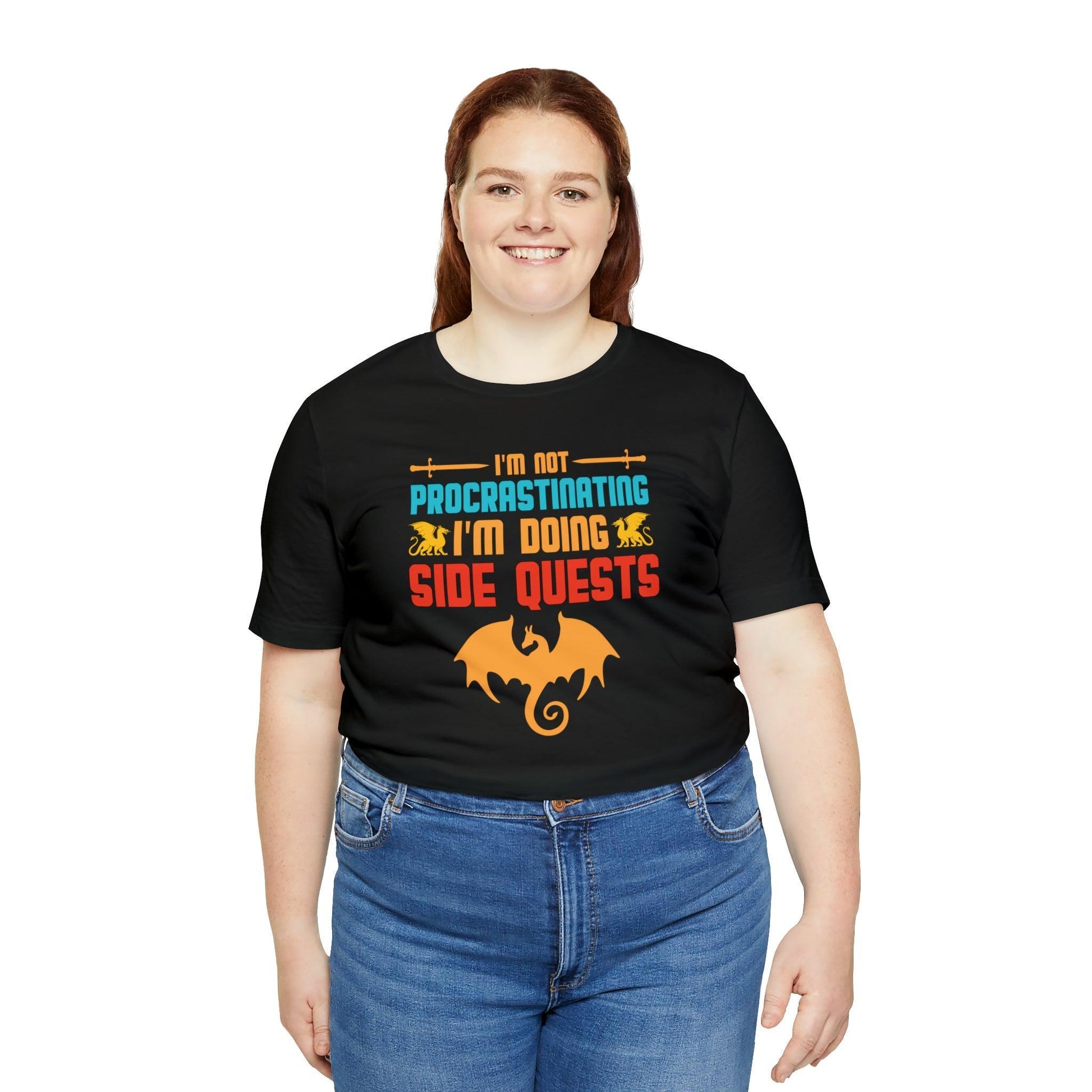 I'm not procrastinating I'm doing side quests retro tee | DM shirt | Dungeon Master gift | dnd shirt | gaming shirt | dungeons and dragons - Plague Miniatures