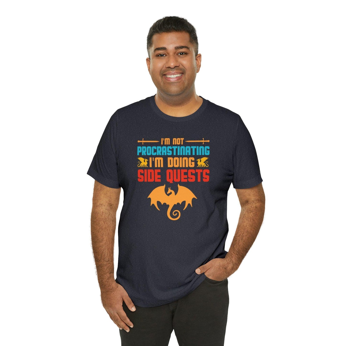 I'm not procrastinating I'm doing side quests retro tee | DM shirt | Dungeon Master gift | dnd shirt | gaming shirt | dungeons and dragons - Plague Miniatures