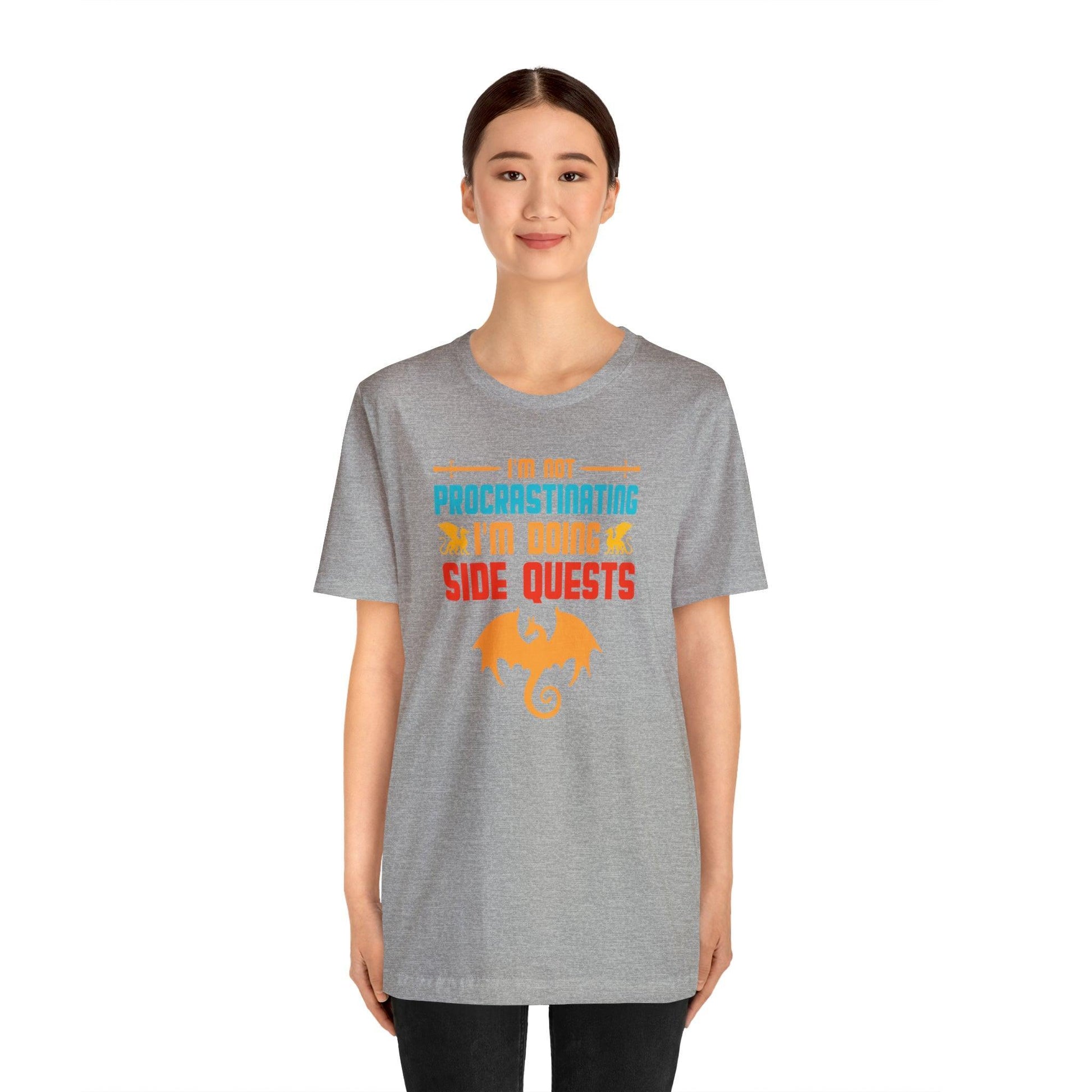 I'm not procrastinating I'm doing side quests retro tee | DM shirt | Dungeon Master gift | dnd shirt | gaming shirt | dungeons and dragons - Plague Miniatures