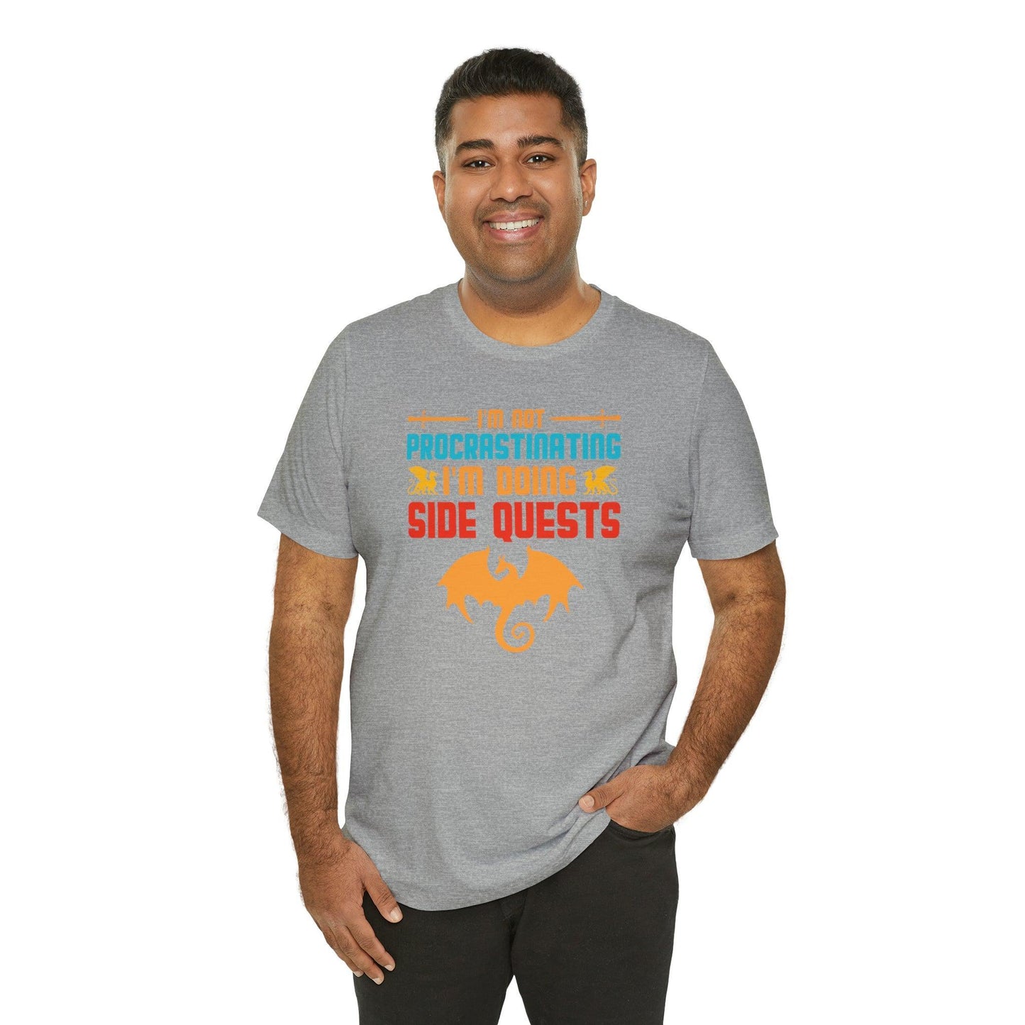 I'm not procrastinating I'm doing side quests retro tee | DM shirt | Dungeon Master gift | dnd shirt | gaming shirt | dungeons and dragons - Plague Miniatures