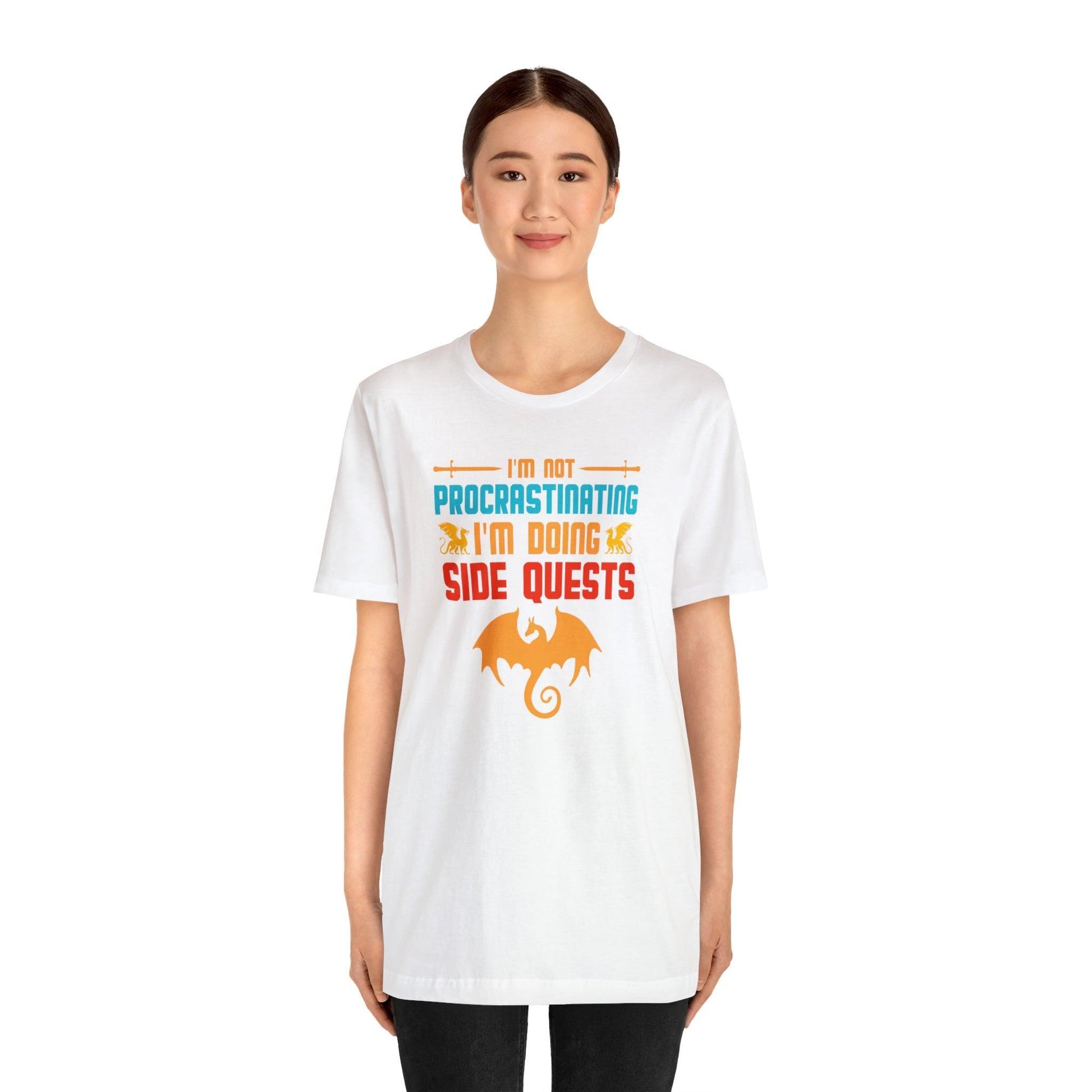 I'm not procrastinating I'm doing side quests retro tee | DM shirt | Dungeon Master gift | dnd shirt | gaming shirt | dungeons and dragons - Plague Miniatures