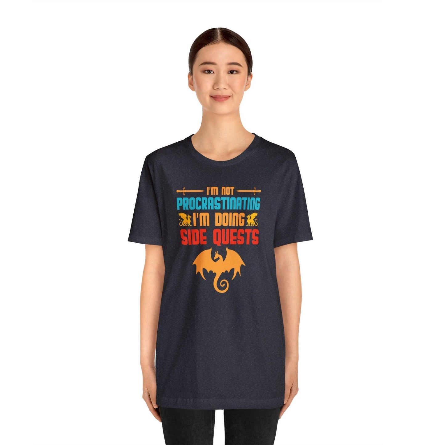 I'm not procrastinating I'm doing side quests retro tee | DM shirt | Dungeon Master gift | dnd shirt | gaming shirt | dungeons and dragons - Plague Miniatures
