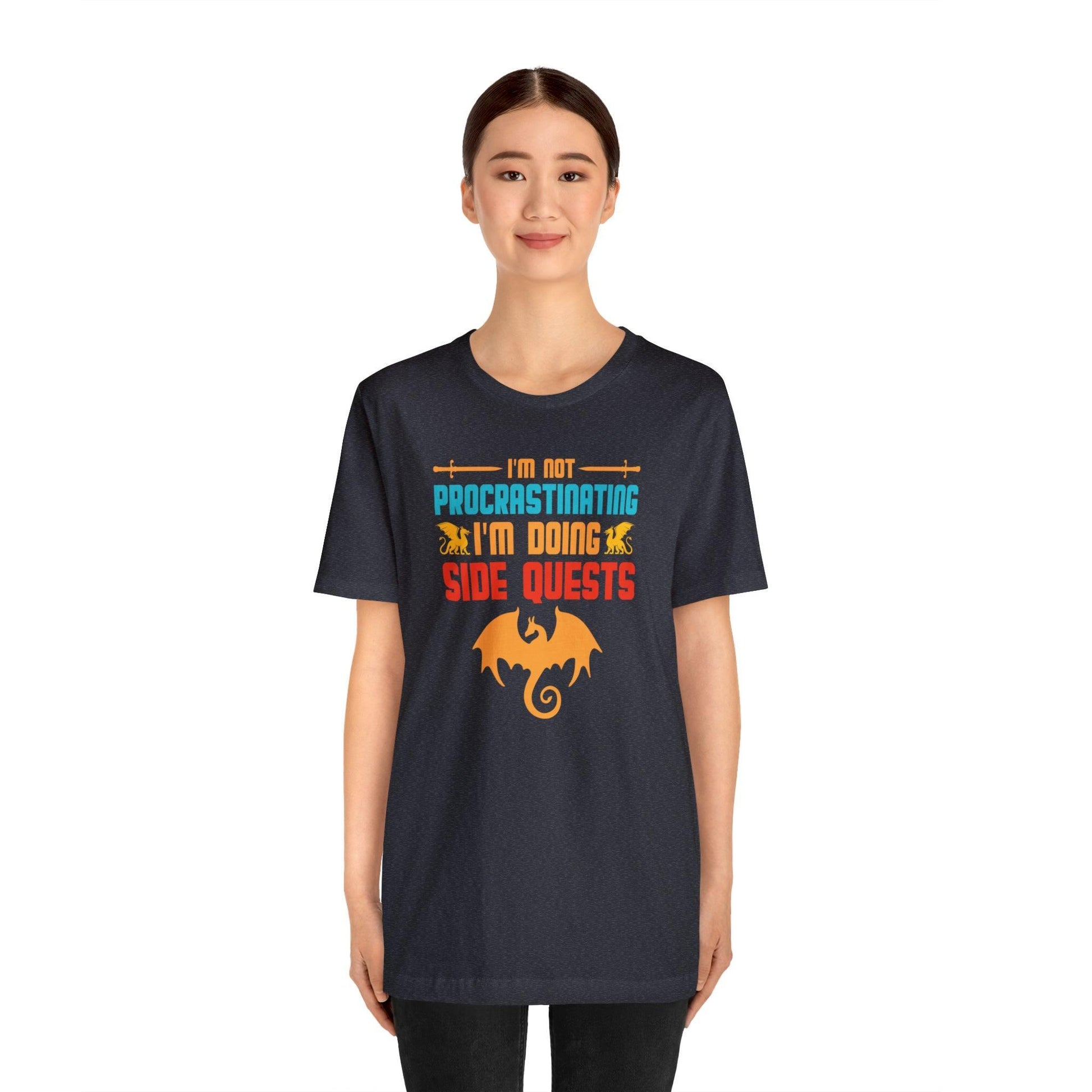 I'm not procrastinating I'm doing side quests retro tee | DM shirt | Dungeon Master gift | dnd shirt | gaming shirt | dungeons and dragons - Plague Miniatures