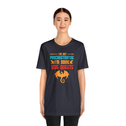 I'm not procrastinating I'm doing side quests retro tee | DM shirt | Dungeon Master gift | dnd shirt | gaming shirt | dungeons and dragons - Plague Miniatures