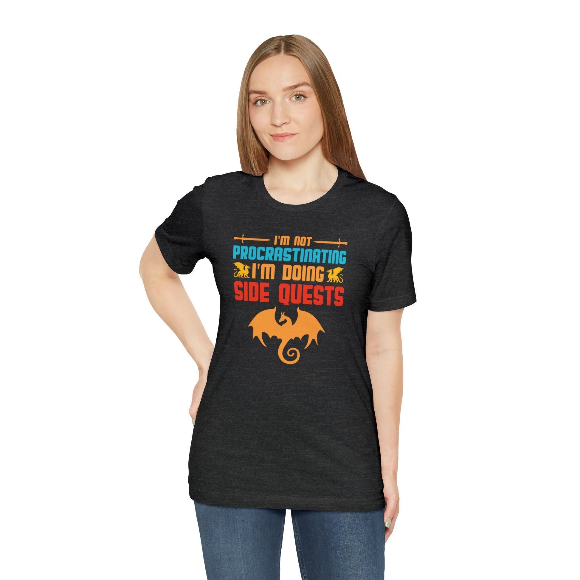 I'm not procrastinating I'm doing side quests retro tee | DM shirt | Dungeon Master gift | dnd shirt | gaming shirt | dungeons and dragons - Plague Miniatures