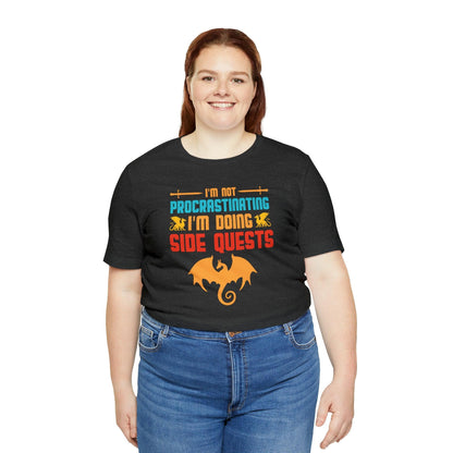 I'm not procrastinating I'm doing side quests retro tee | DM shirt | Dungeon Master gift | dnd shirt | gaming shirt | dungeons and dragons - Plague Miniatures