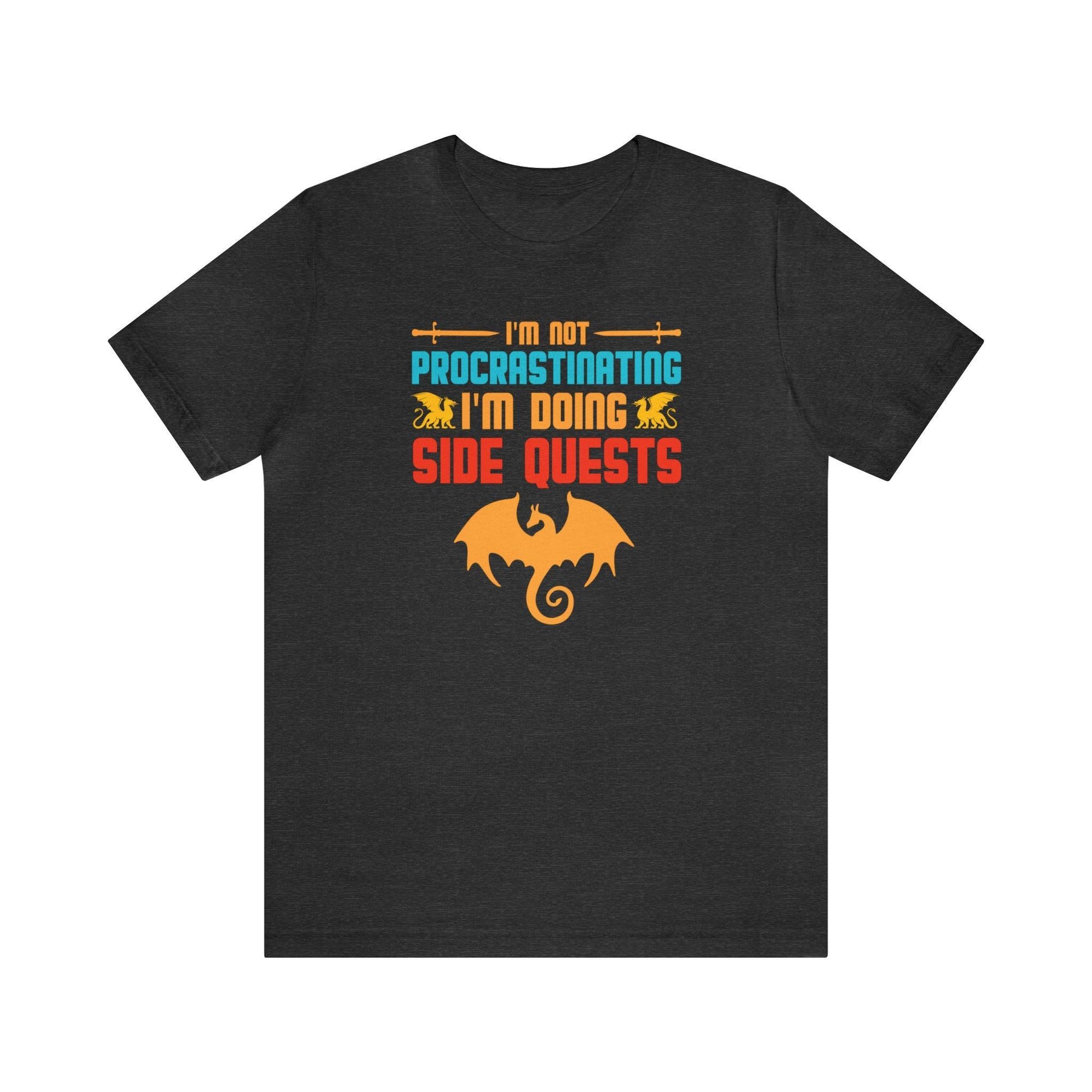 I'm not procrastinating I'm doing side quests retro tee | DM shirt | Dungeon Master gift | dnd shirt | gaming shirt | dungeons and dragons - Plague Miniatures