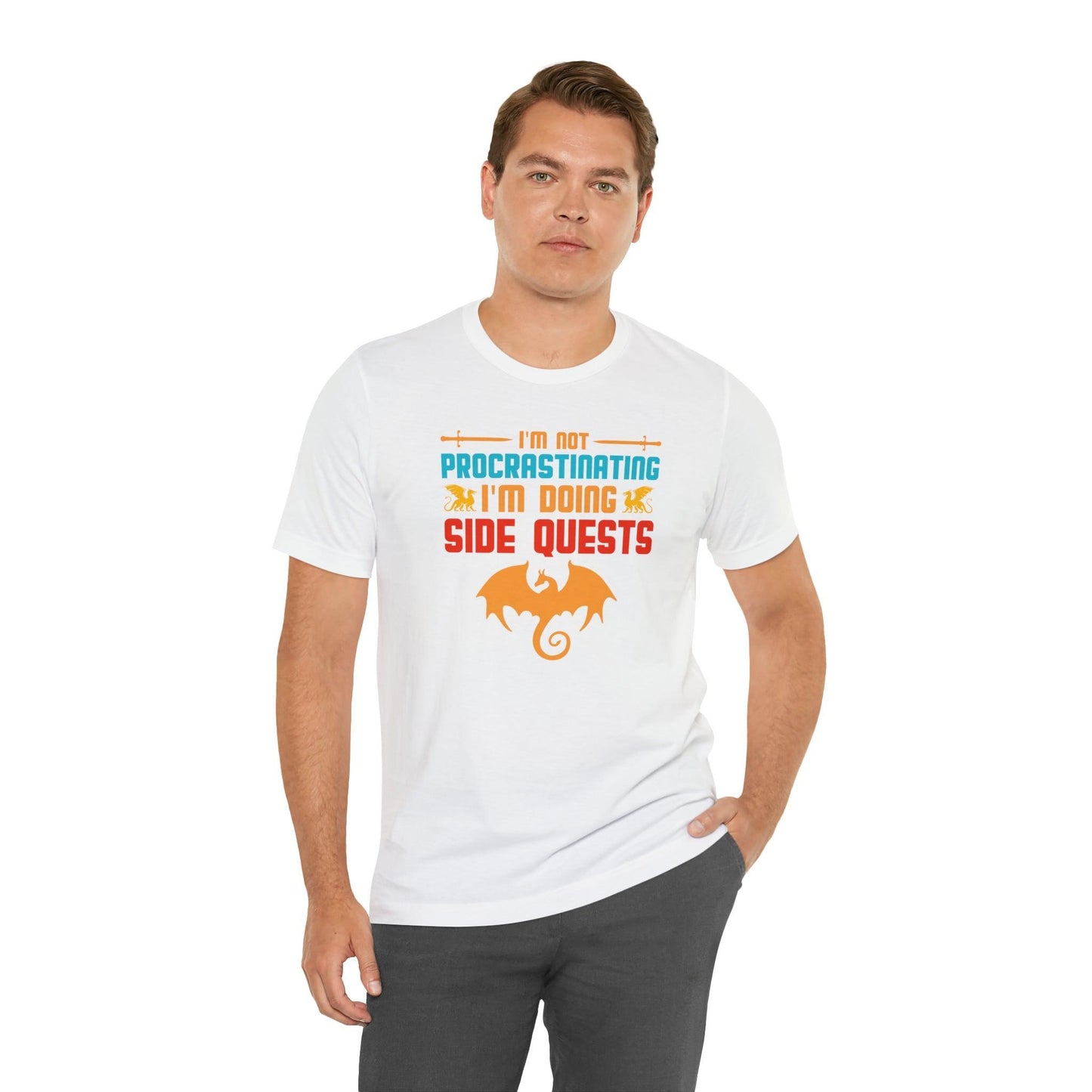 I'm not procrastinating I'm doing side quests retro tee | DM shirt | Dungeon Master gift | dnd shirt | gaming shirt | dungeons and dragons - Plague Miniatures