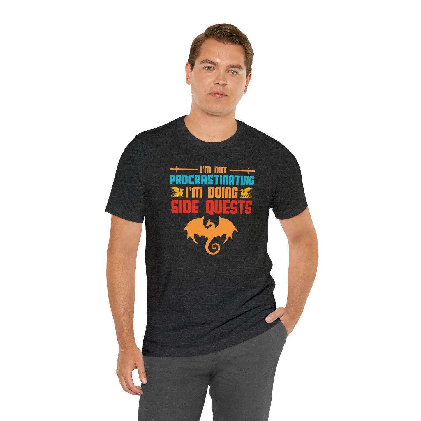 I'm not procrastinating I'm doing side quests retro tee | DM shirt | Dungeon Master gift | dnd shirt | gaming shirt | dungeons and dragons - Plague Miniatures