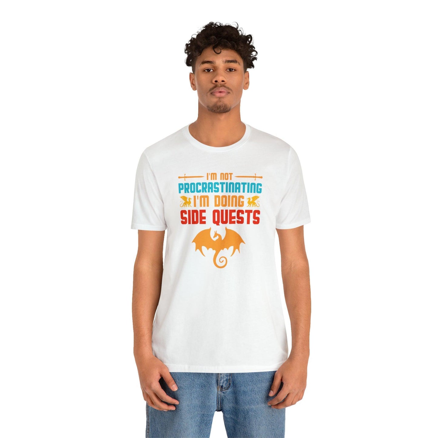 I'm not procrastinating I'm doing side quests retro tee | DM shirt | Dungeon Master gift | dnd shirt | gaming shirt | dungeons and dragons - Plague Miniatures
