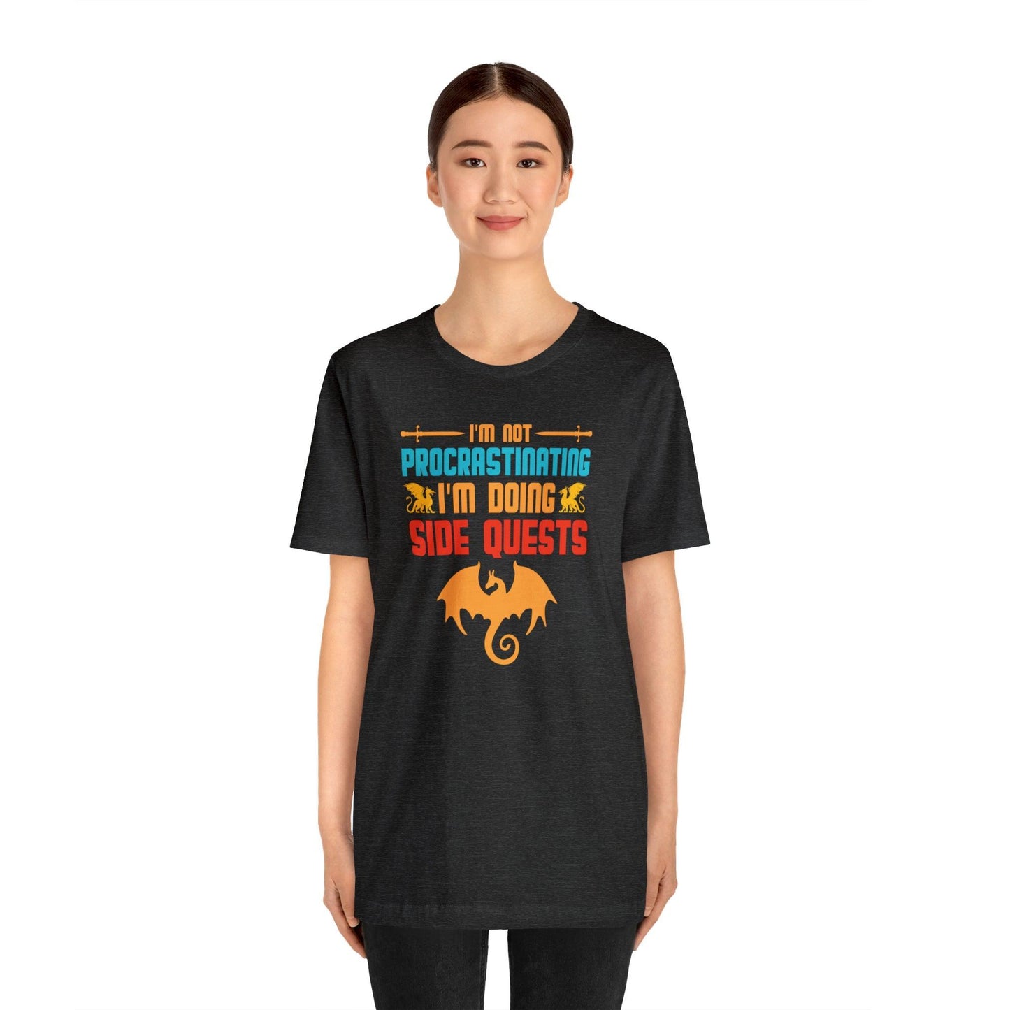 I'm not procrastinating I'm doing side quests retro tee | DM shirt | Dungeon Master gift | dnd shirt | gaming shirt | dungeons and dragons - Plague Miniatures