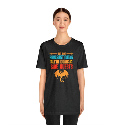 I'm not procrastinating I'm doing side quests retro tee | DM shirt | Dungeon Master gift | dnd shirt | gaming shirt | dungeons and dragons - Plague Miniatures