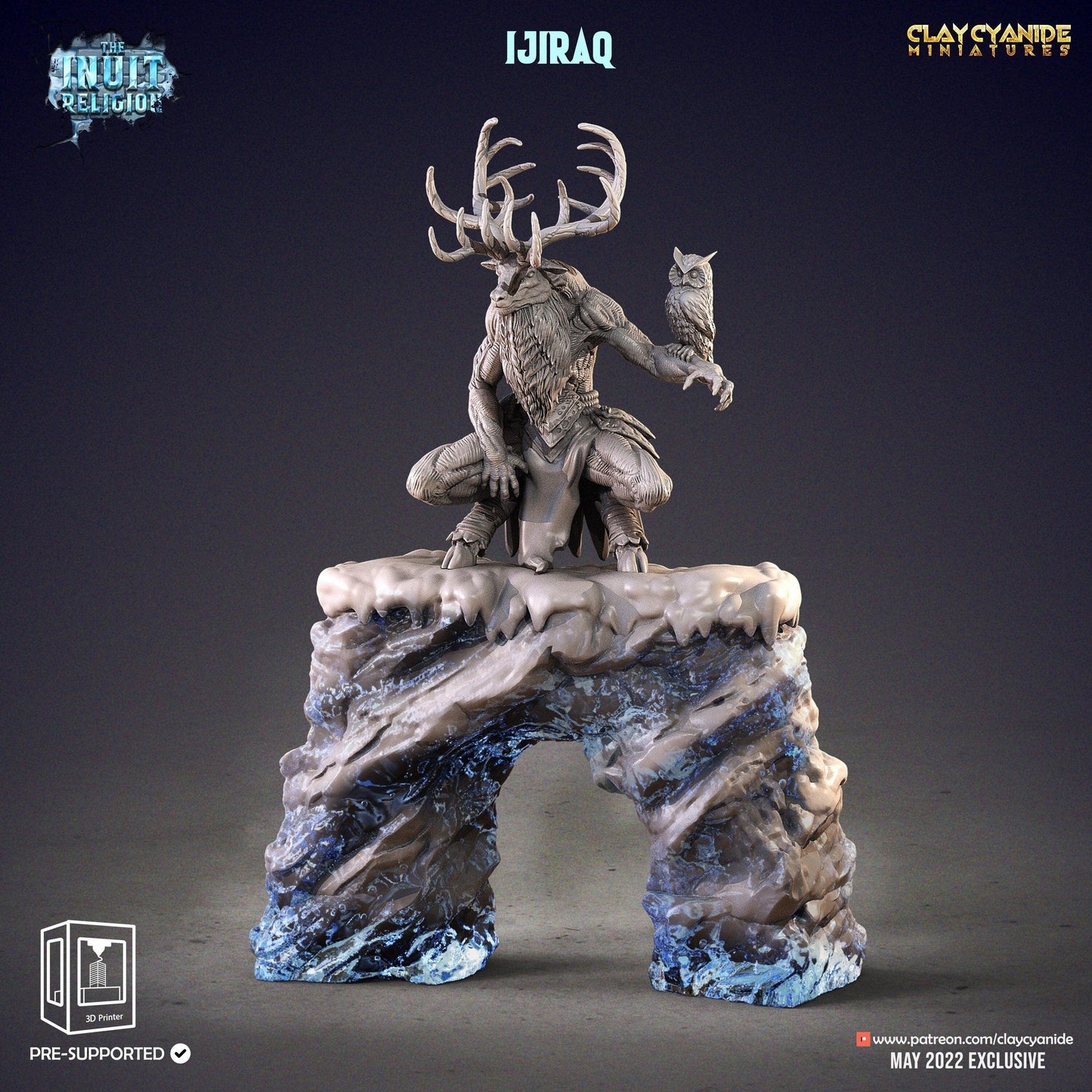 Ijiraq Monster Figure | Tabletop Gaming Monster Miniature| 32mm Scale - Plague Miniatures shop for DnD Miniatures