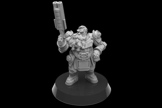 Torgny, Sentinel Infiltrator Dwarf Miniature | Galactic Infiltration Squad Member - Plague Miniatures