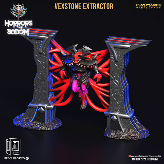 Vexstone Extractor Aberration Demon Miniature | Demon for Tabletop Gaming | 32mm scale - Plague Miniatures