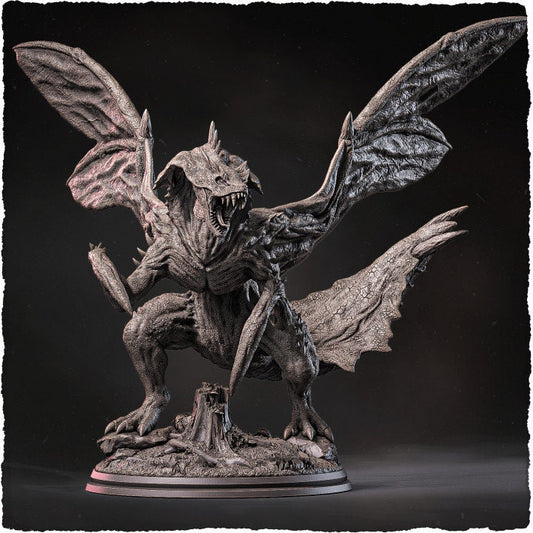 Mantis Dragon Miniature | Massive Aberration Creature for Fantasy Tabletop Gaming - Plague Miniatures