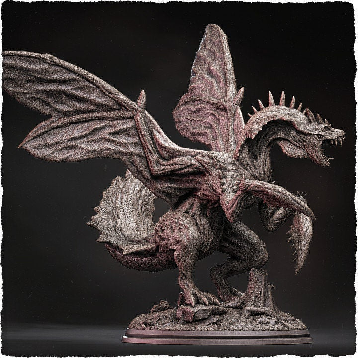 Mantis Dragon Miniature | Massive Aberration Creature for Fantasy Tabletop Gaming - Plague Miniatures