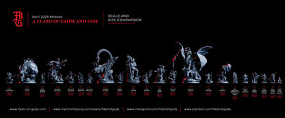 Necrotic Elemental Miniature | Undead Skeleton Elemental Monster Figurine | 50mm Base - Plague Miniatures
