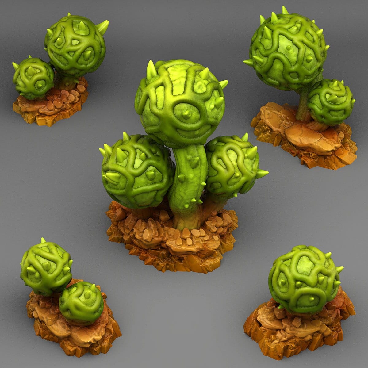 Alien Cactus Miniatures | Epic Wargaming Terrain - Plague Miniatures