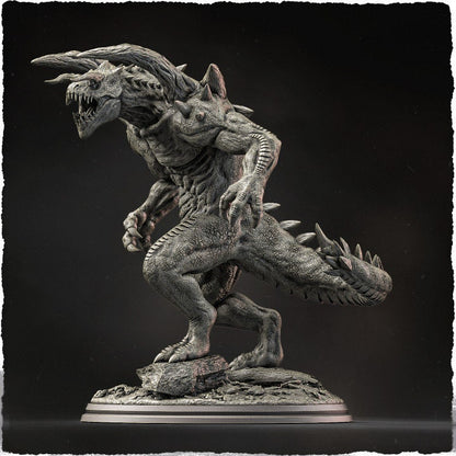 Spinebrute Dragon Miniature | Fearsome Fantasy Dragon Monster Figure for DnD 5e - Plague Miniatures