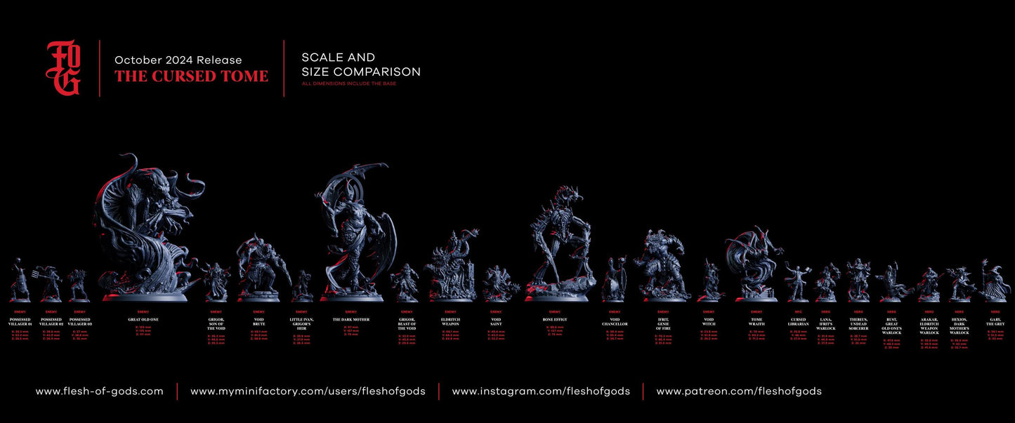 Bone Effigy Construct Miniature | Huge Undead Aberration Skeleton Monster | 75mm Base