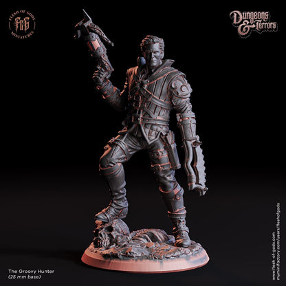 The Groovy Hunter Resin Bust Statue | Monster Slayer Horror Decor - Plague Miniatures