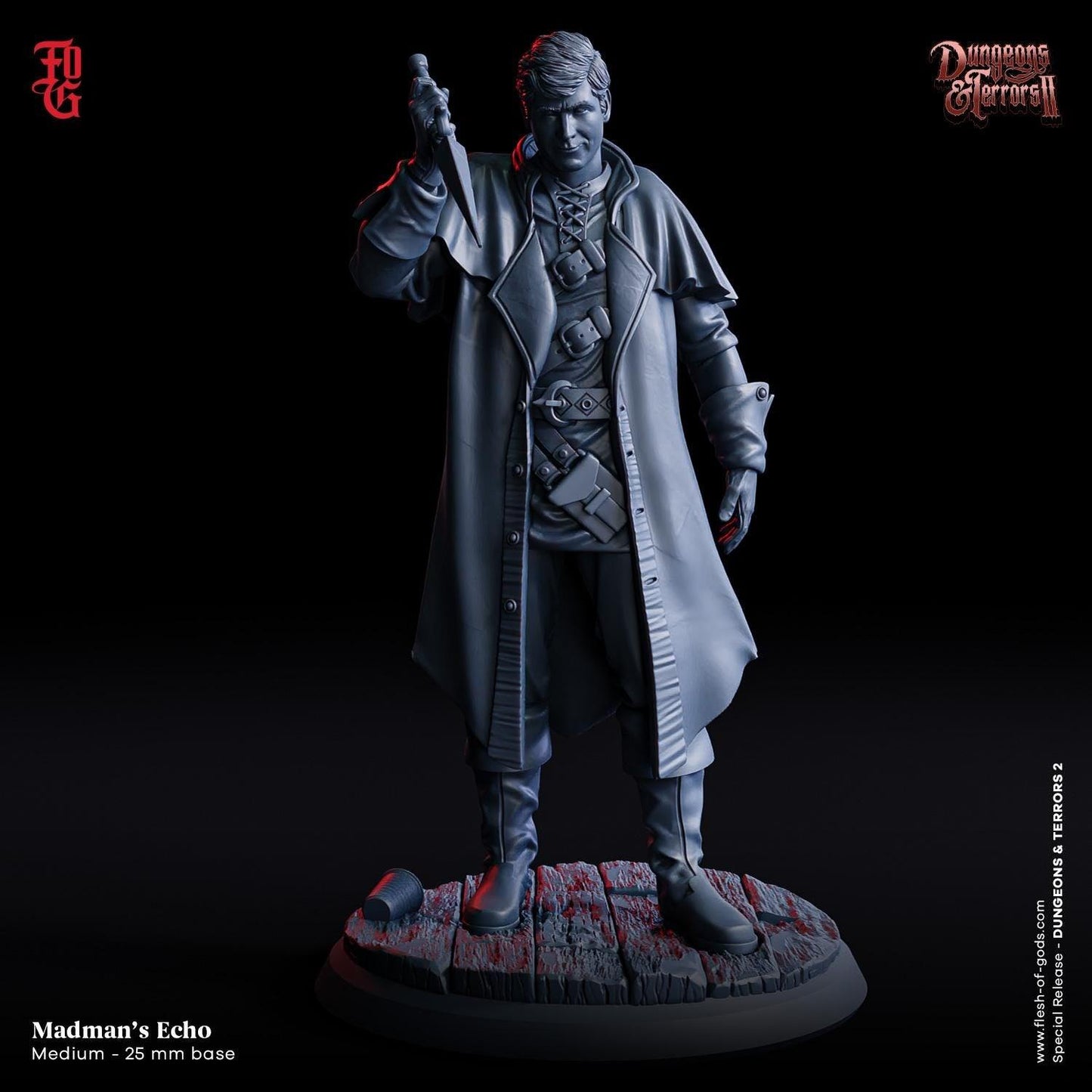 Madman’s Echo Miniature | Human Serial Killer Psycho Figurine | 32mm Scale